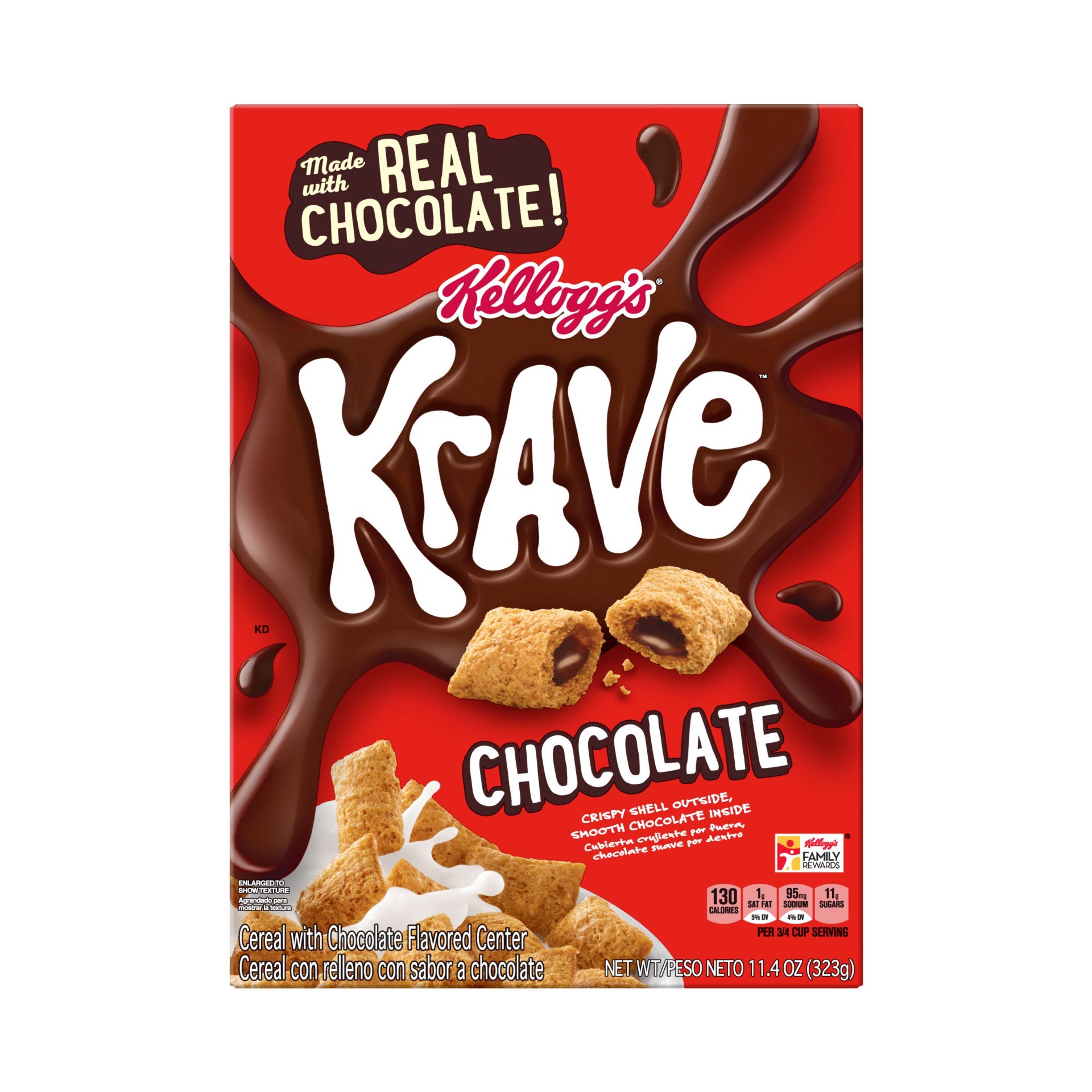 slide 7 of 7, Krave Kellogg's Krave Chocolate Cereal, 11.4 oz