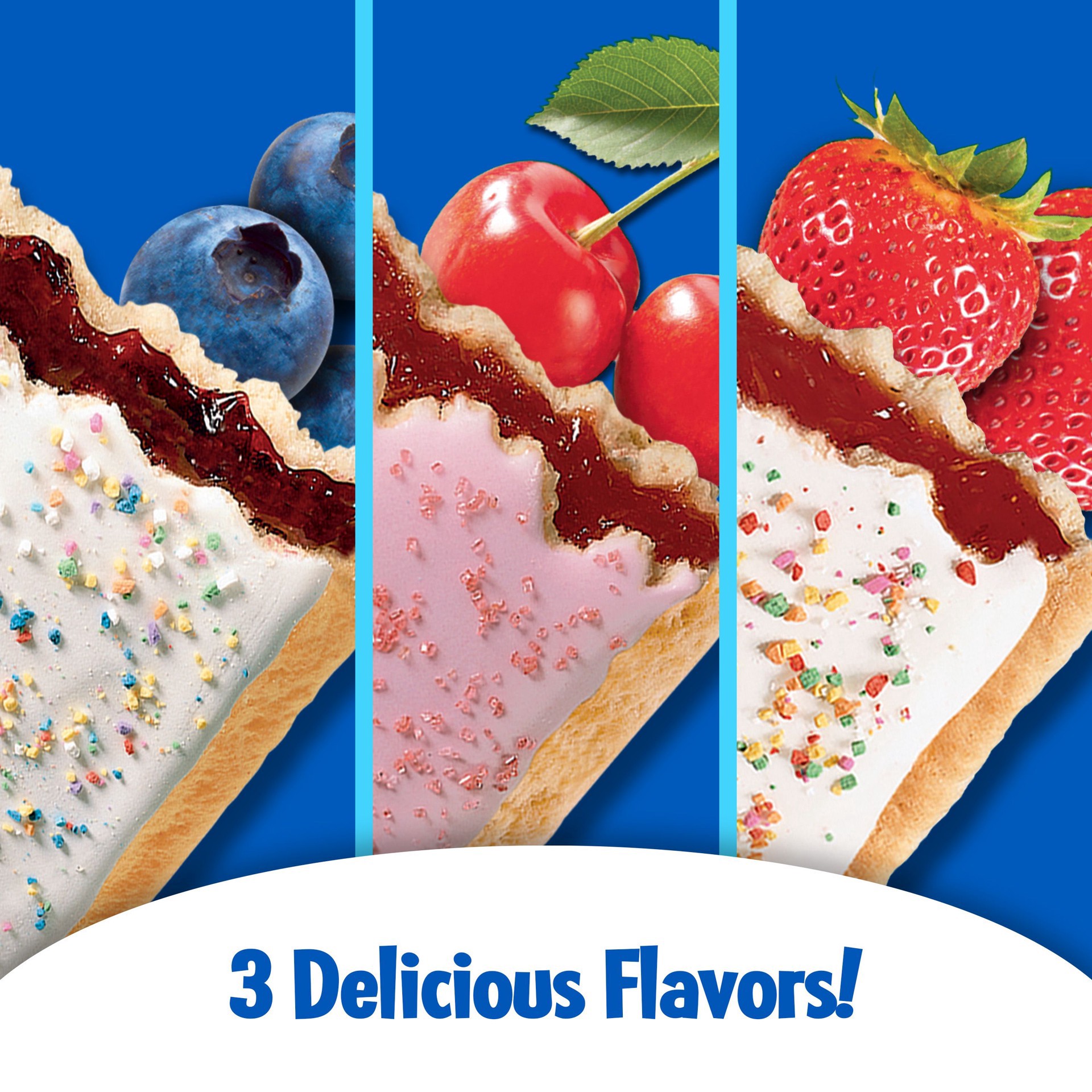 slide 8 of 11, Pop-Tarts Strawberry Cherry Blueberry Mix, 48 ct