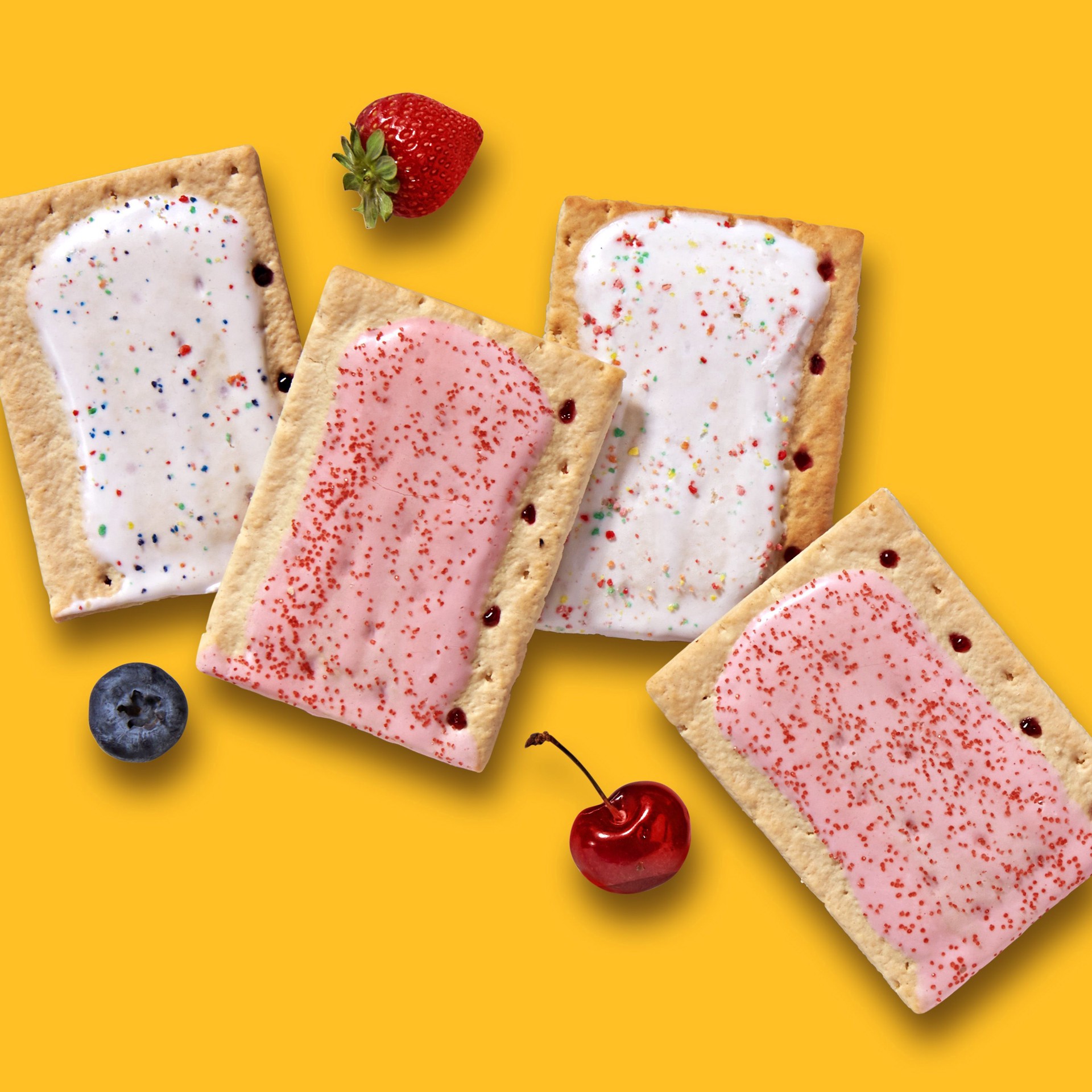 slide 9 of 11, Pop-Tarts Strawberry Cherry Blueberry Mix, 48 ct