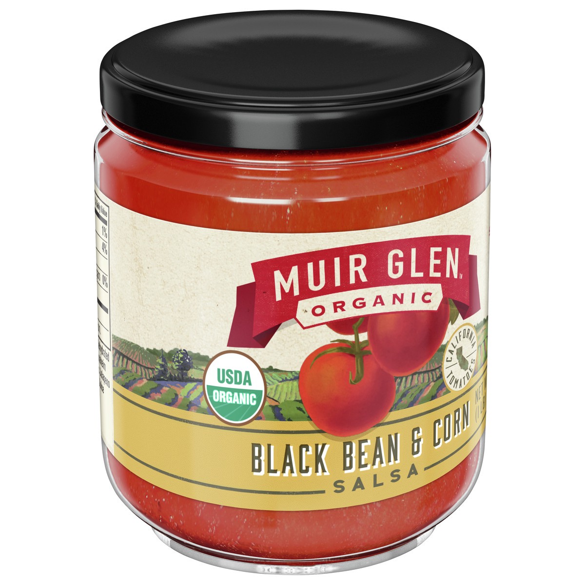 slide 2 of 9, Muir Glen USDA Organic Black Bean and Corn Salsa, 16 oz, 16 oz