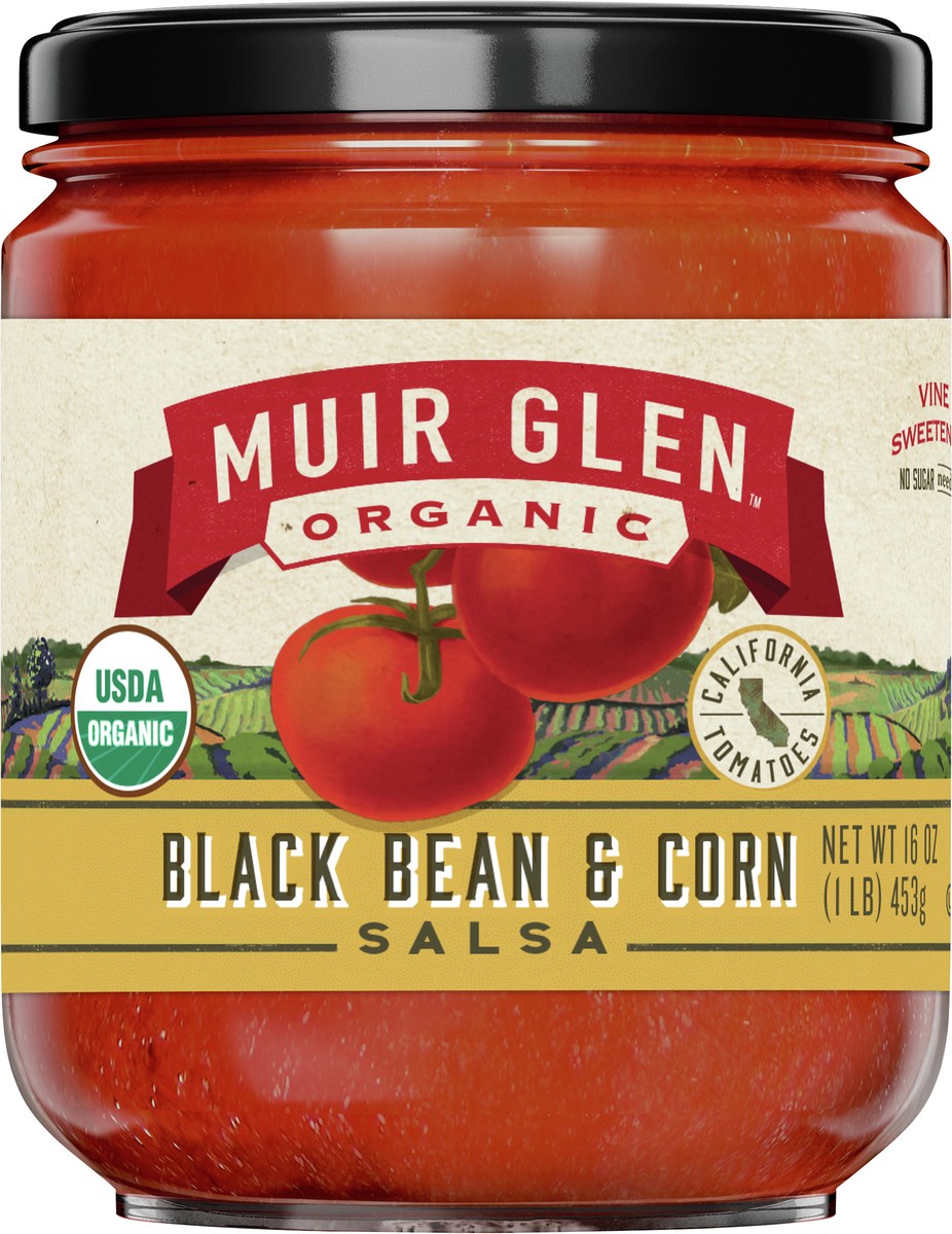 slide 8 of 9, Muir Glen USDA Organic Black Bean and Corn Salsa, 16 oz, 16 oz