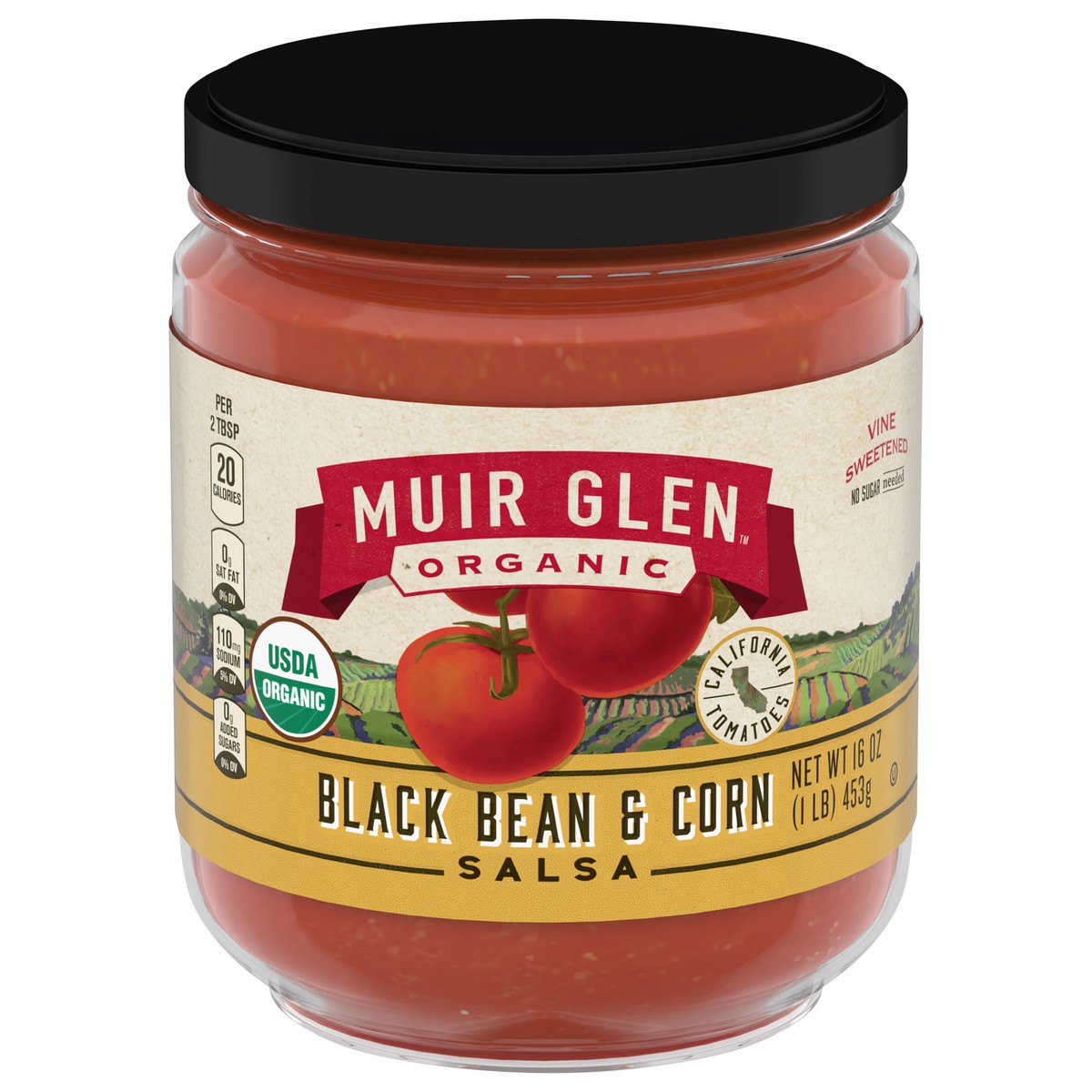 slide 1 of 9, Muir Glen USDA Organic Black Bean and Corn Salsa, 16 oz, 16 oz