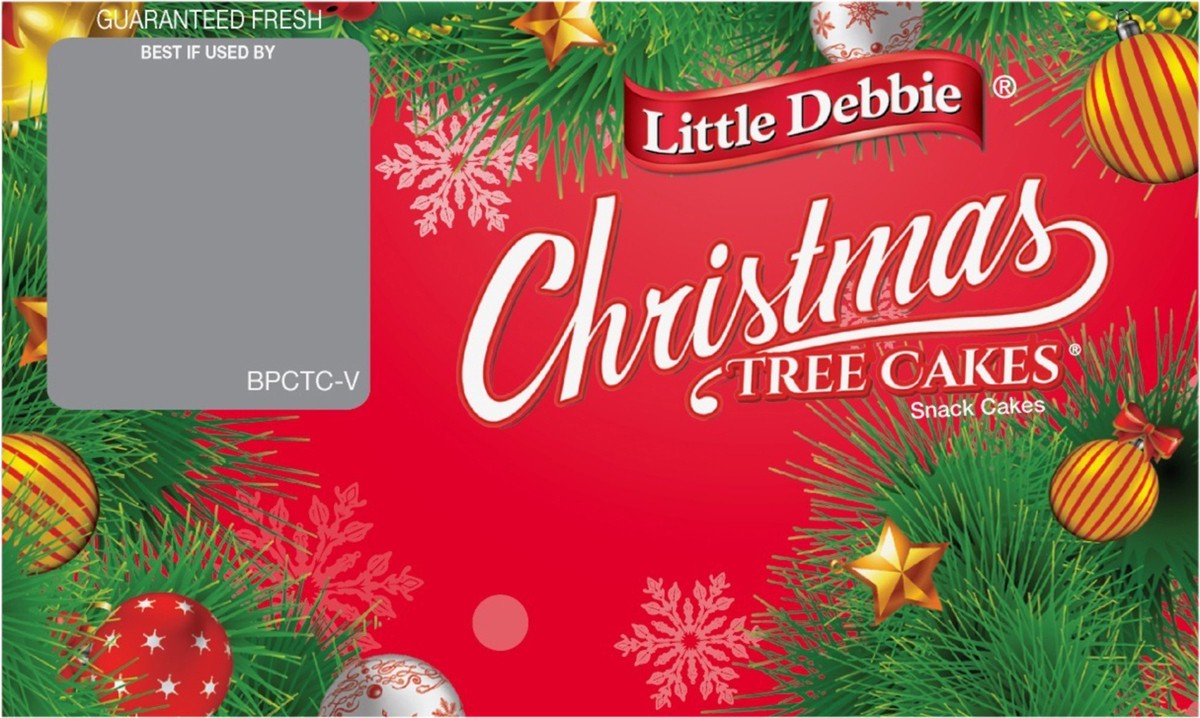 slide 11 of 13, Little Debbie Snack Cakes, Little Debbie Big Pack CHRISTMAS TREE CAKES  (van), 6 ct