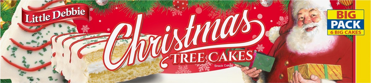 slide 9 of 13, Little Debbie Snack Cakes, Little Debbie Big Pack CHRISTMAS TREE CAKES  (van), 6 ct