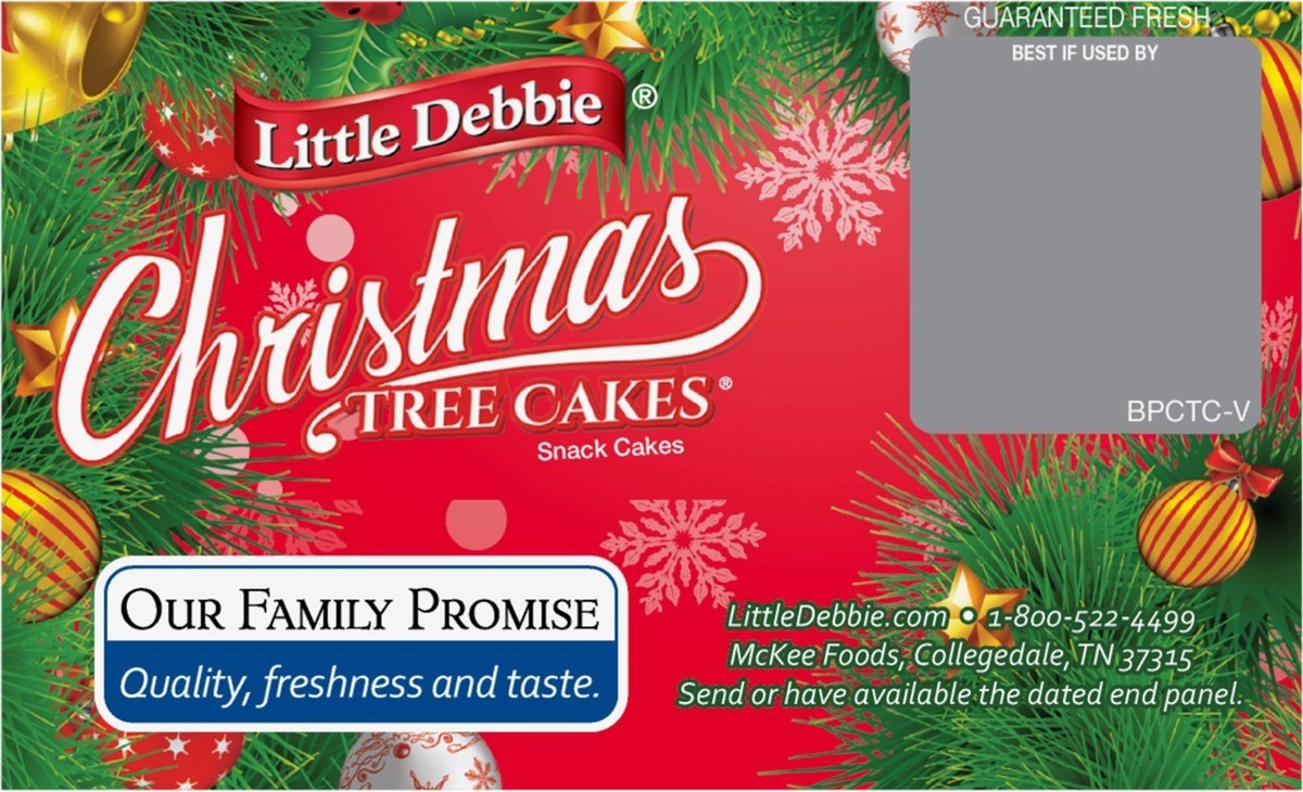 slide 3 of 13, Little Debbie Snack Cakes, Little Debbie Big Pack CHRISTMAS TREE CAKES  (van), 6 ct