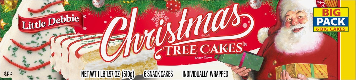 slide 4 of 13, Little Debbie Snack Cakes, Little Debbie Big Pack CHRISTMAS TREE CAKES  (van), 6 ct