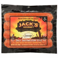 slide 1 of 1, Jack's Gourmet Kosher Spicy Southwestern Style Sausage - 12 Oz, 12 oz
