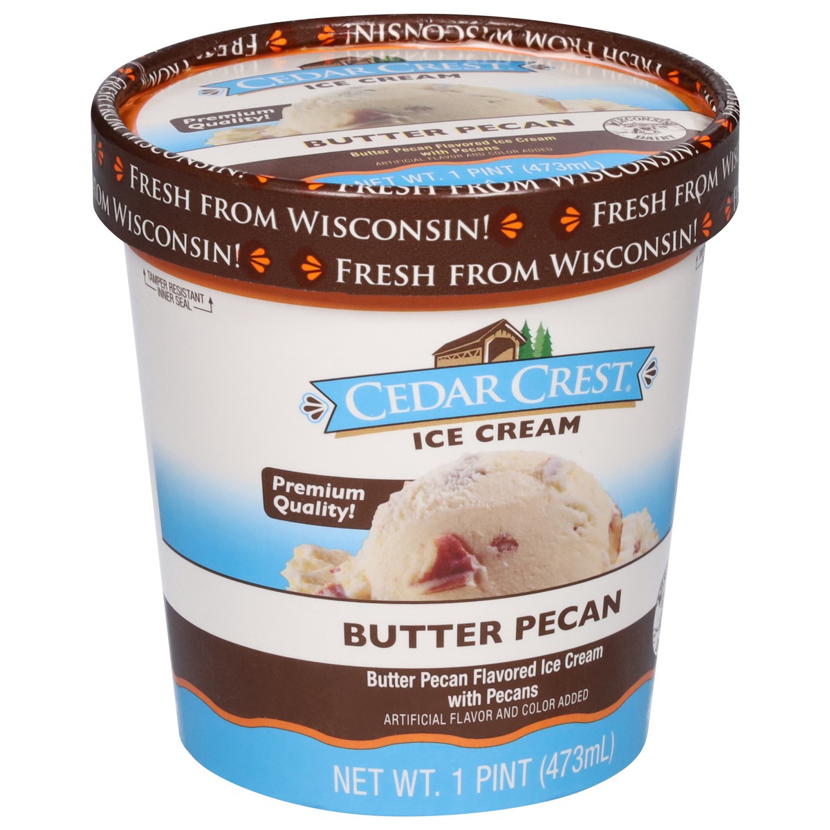 slide 11 of 14, Cedar Crest Butter Pecan Ice Cream 1 pt, 16 fl oz
