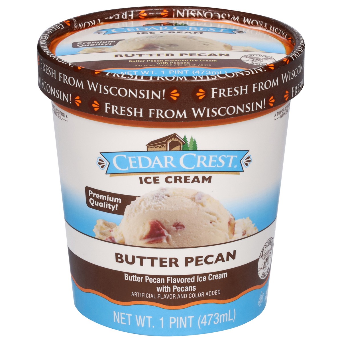slide 12 of 14, Cedar Crest Butter Pecan Ice Cream 1 pt, 16 fl oz