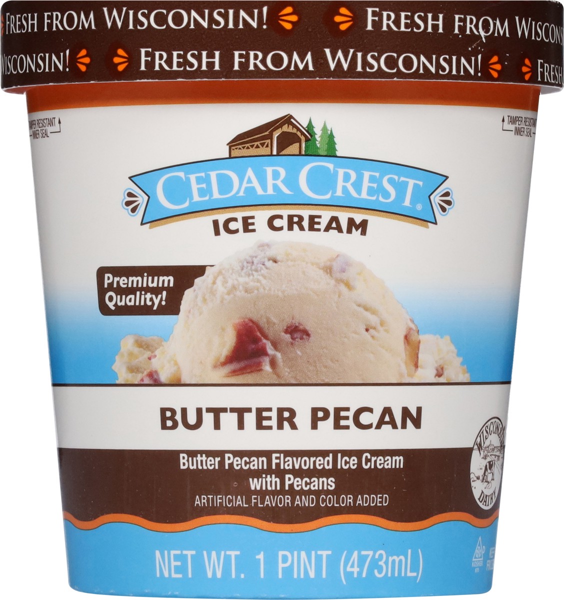 slide 9 of 14, Cedar Crest Butter Pecan Ice Cream 1 pt, 16 fl oz