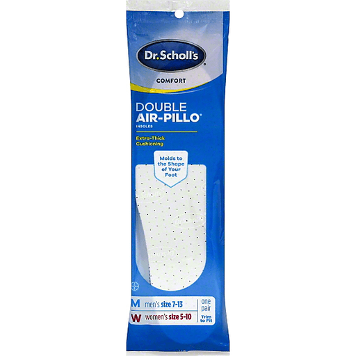 slide 1 of 1, Dr. Scholls Comfort Double Air-Pillo Insoles, 1 ct