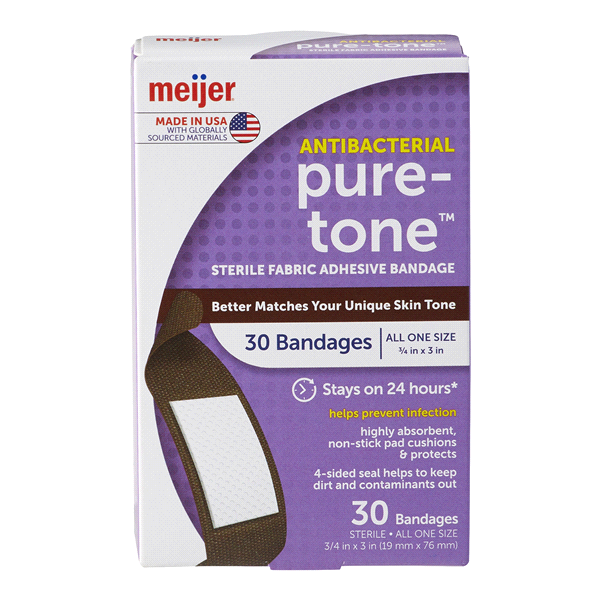 slide 1 of 1, Meijer Pure-Tone Chestnut Bandage, 30 ct