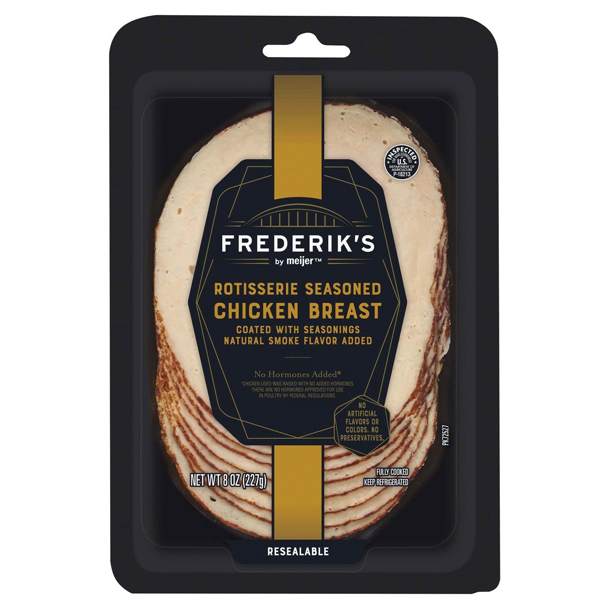 slide 1 of 5, FREDERIKS BY MEIJER Frederik's By Meijer Rotisserie Seasoned Chicken Breast, 8 oz, 8 oz