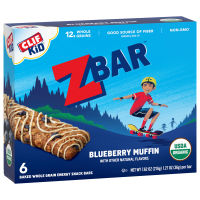 slide 7 of 22, Zbar - Blueberry Muffin - Soft Baked Whole Grain Snack Bars - USDA Organic - Non-GMO - Plant-Based - 1.27 oz. (6 Pack), 7.62 oz