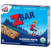 slide 9 of 22, Zbar - Blueberry Muffin - Soft Baked Whole Grain Snack Bars - USDA Organic - Non-GMO - Plant-Based - 1.27 oz. (6 Pack), 7.62 oz