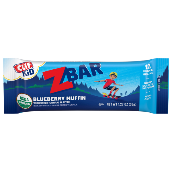 slide 13 of 22, Zbar - Blueberry Muffin - Soft Baked Whole Grain Snack Bars - USDA Organic - Non-GMO - Plant-Based - 1.27 oz. (6 Pack), 7.62 oz