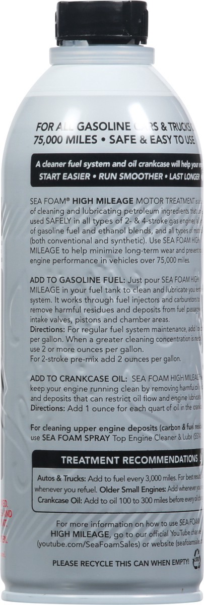 slide 8 of 9, Sea Foam Seafoam High Mileage Motor Treatment, 16 oz