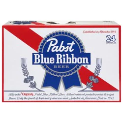 Pabst Blue Ribbon Beer, 24 Pack, 12 fl oz Cans