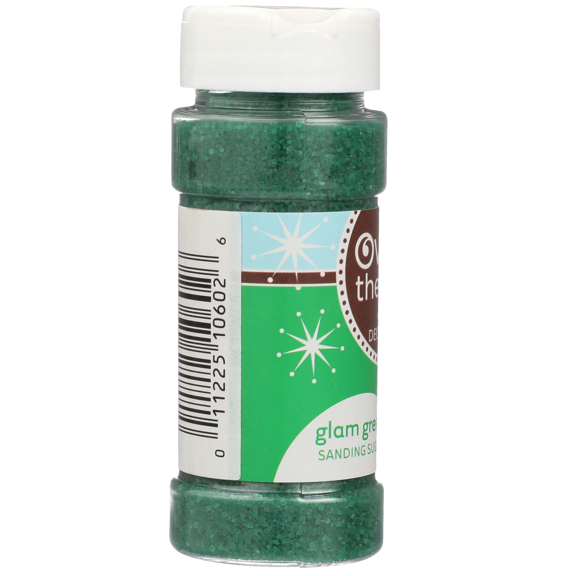 slide 3 of 6, Over The Top Glam Green Sanding Sugar, 2.3 oz