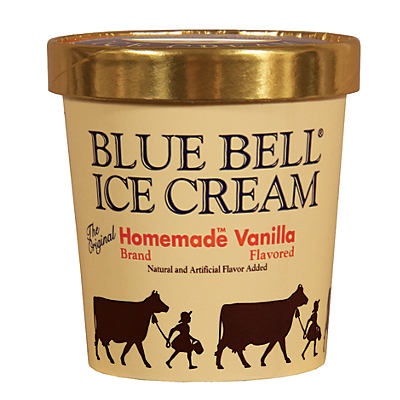 slide 1 of 1, Blue Bell Vanilla Ice Cream, 1 pint