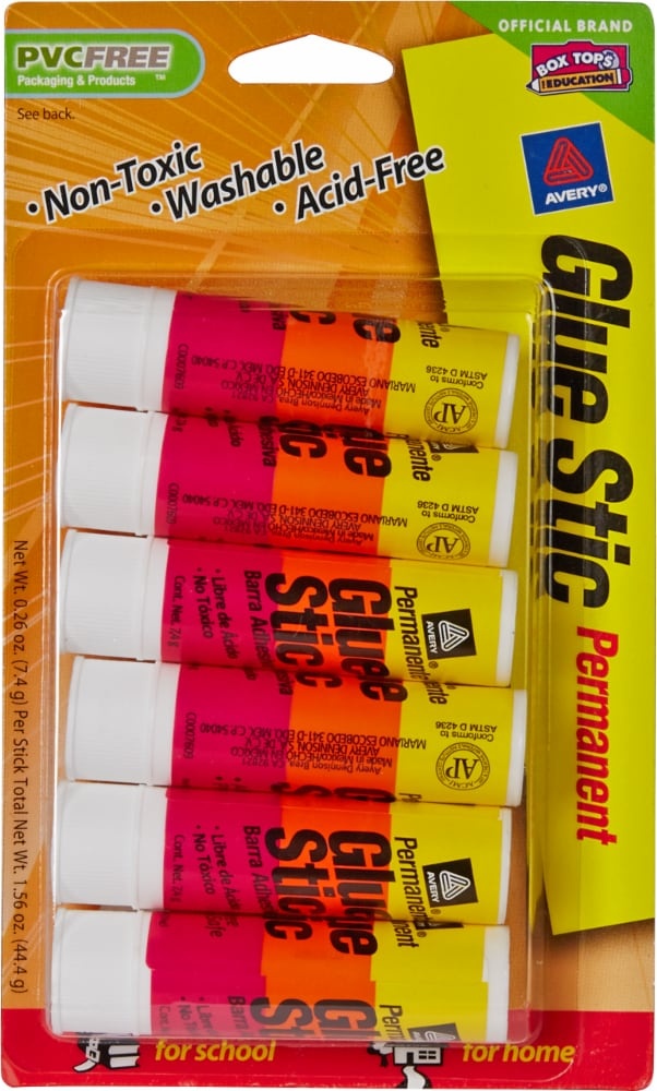 slide 1 of 1, Avery Glue Sticks, 1.56 oz