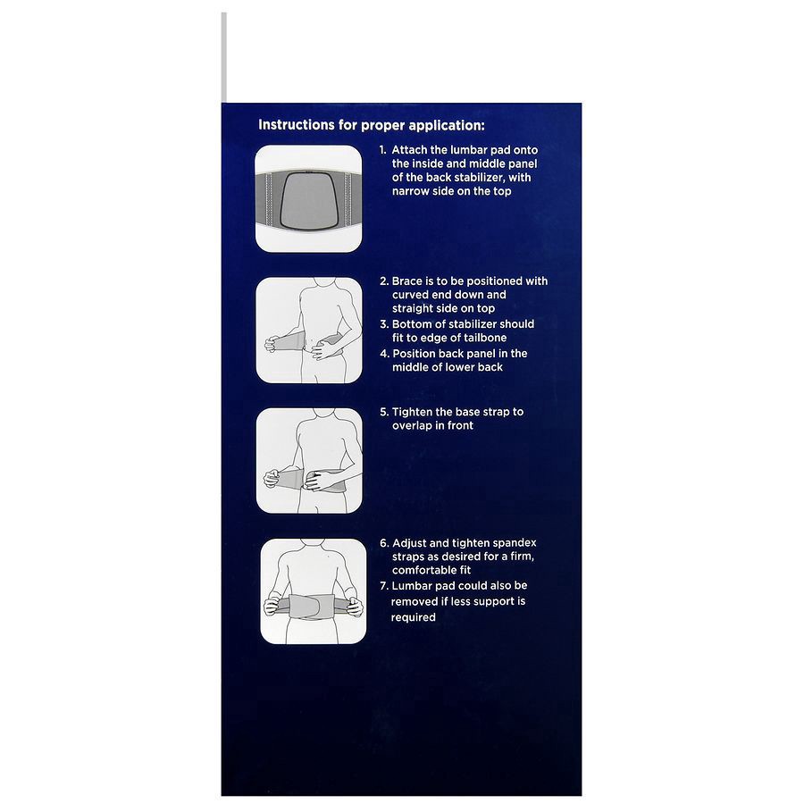 slide 4 of 5, Walgreens S-M Deluxe Back Stabilizer, 1 ct