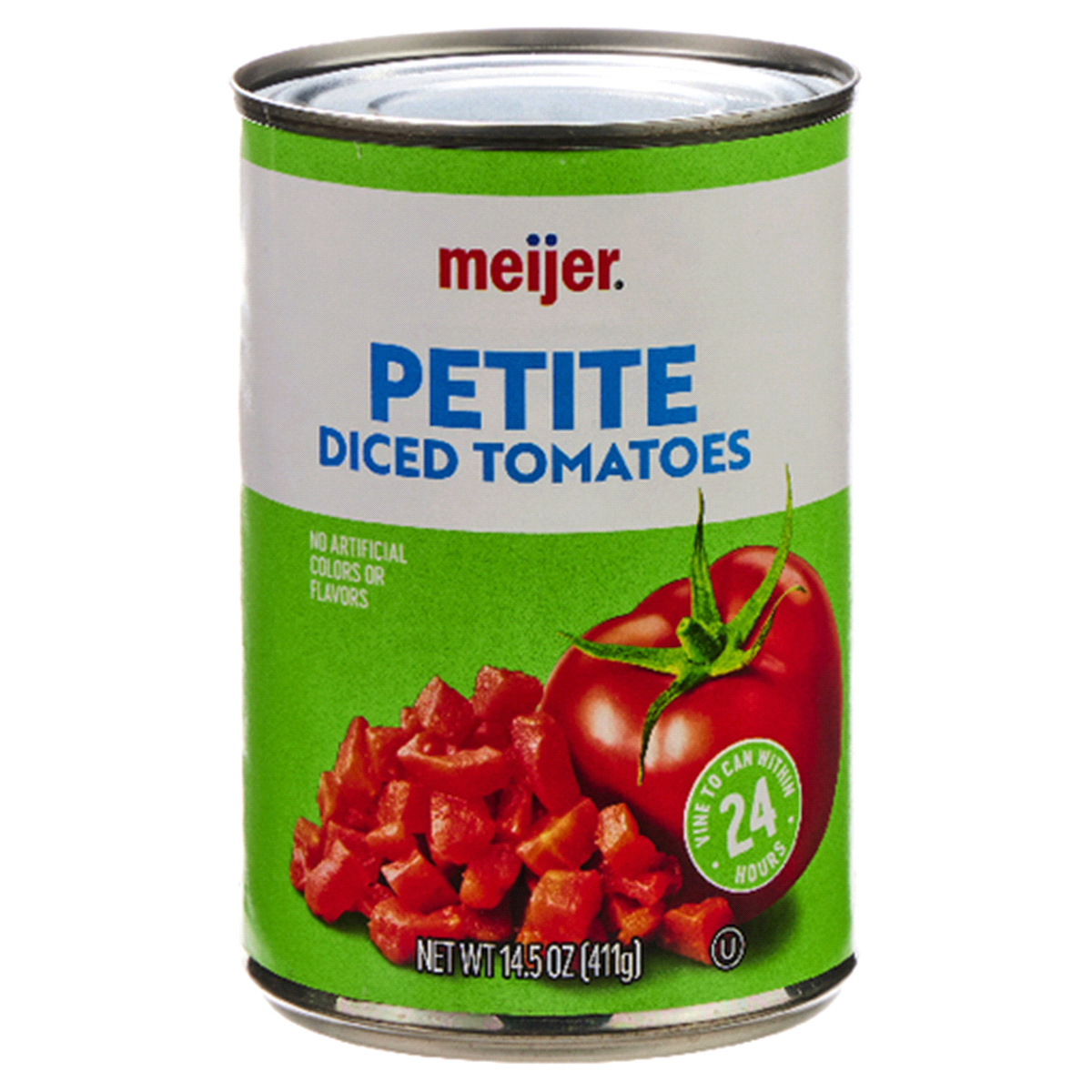 slide 1 of 2, Meijer Diced Petite Tomatoes, 14.5 oz