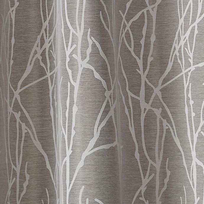 slide 2 of 4, Finesse Grommet Top Window Curtain Panel Pair - Natural, 108 in