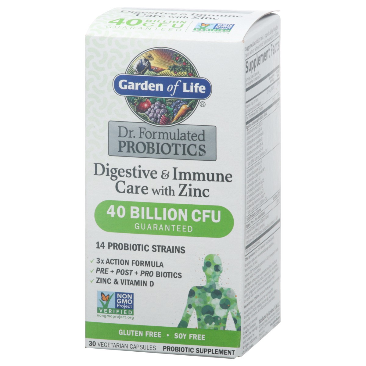 slide 9 of 9, Garden of Life Dr. Formulated Digestive & Immune Care with Zinc 30 Capsules, 1 ct