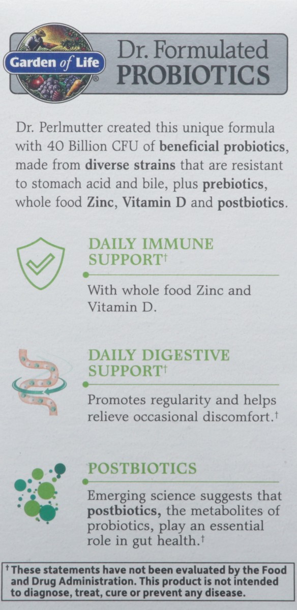 slide 5 of 9, Garden of Life Dr. Formulated Digestive & Immune Care with Zinc 30 Capsules, 1 ct