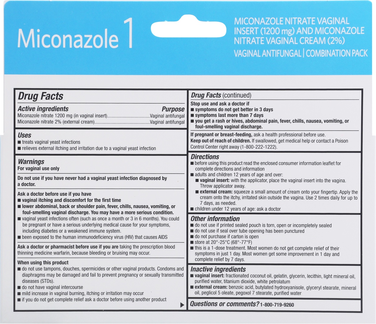 slide 3 of 9, S Care Miconazole Vaginal Antifungal Crm, 1 ct