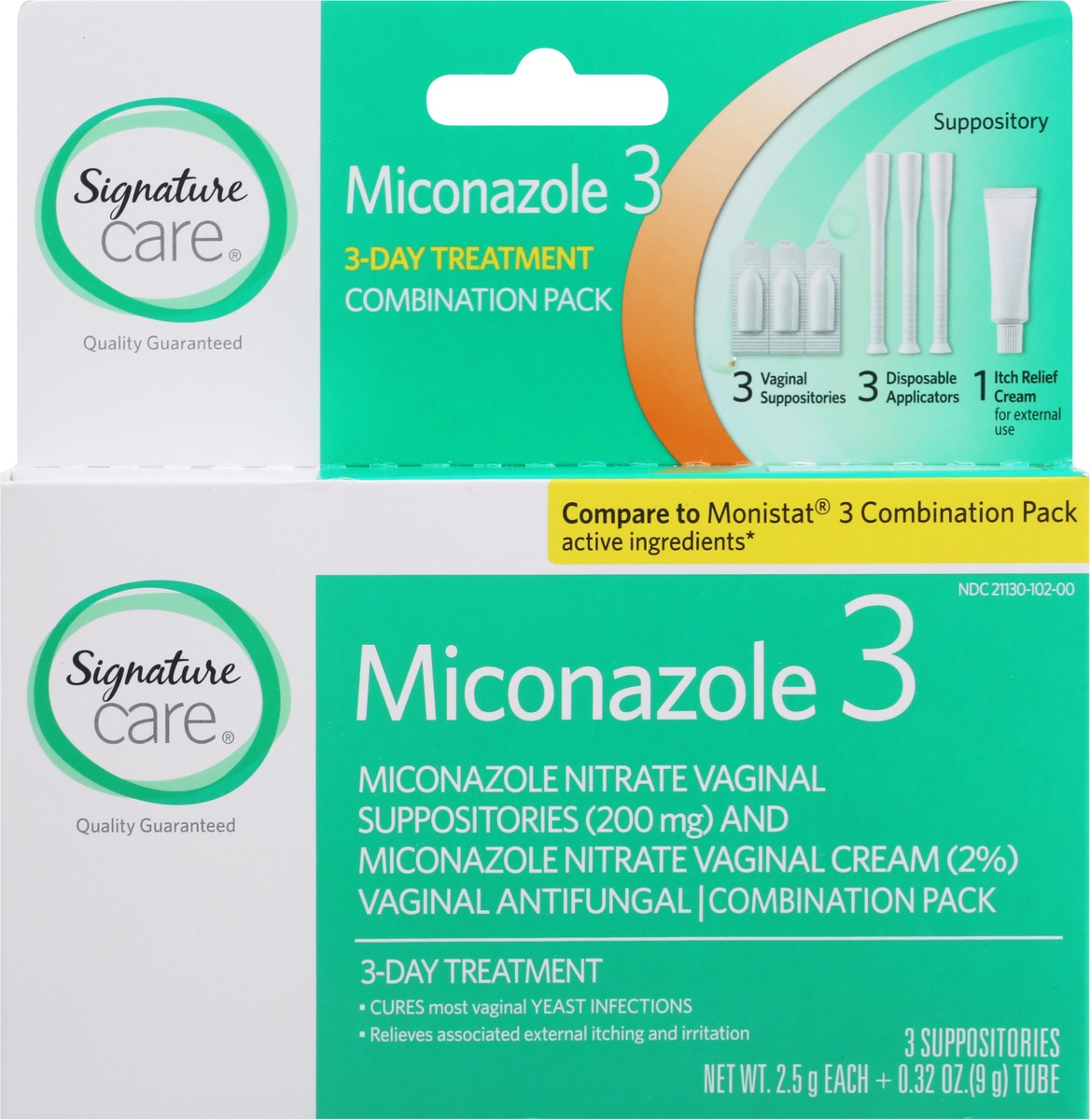 slide 2 of 9, S Care Miconazole 3 Combo Pack, 1 ct