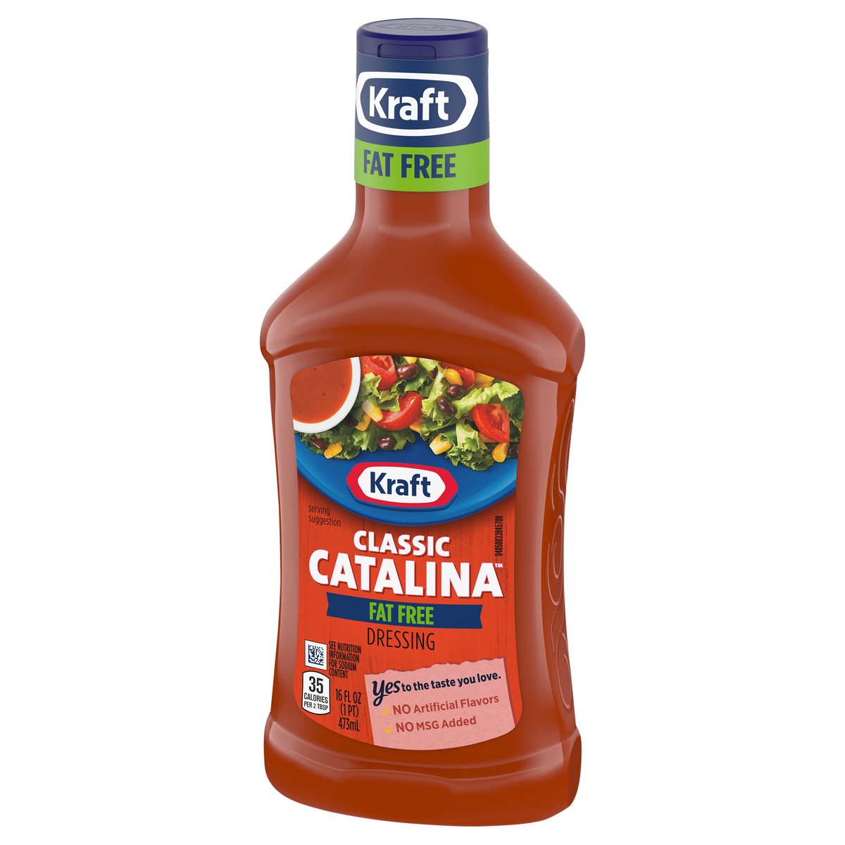 slide 3 of 9, Kraft Classic Catalina Fat Free Salad Dressing, 16 fl oz Bottle, 16 fl oz