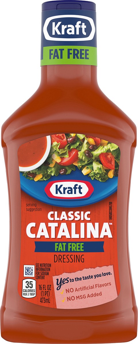 slide 6 of 9, Kraft Classic Catalina Fat Free Salad Dressing, 16 fl oz Bottle, 16 fl oz