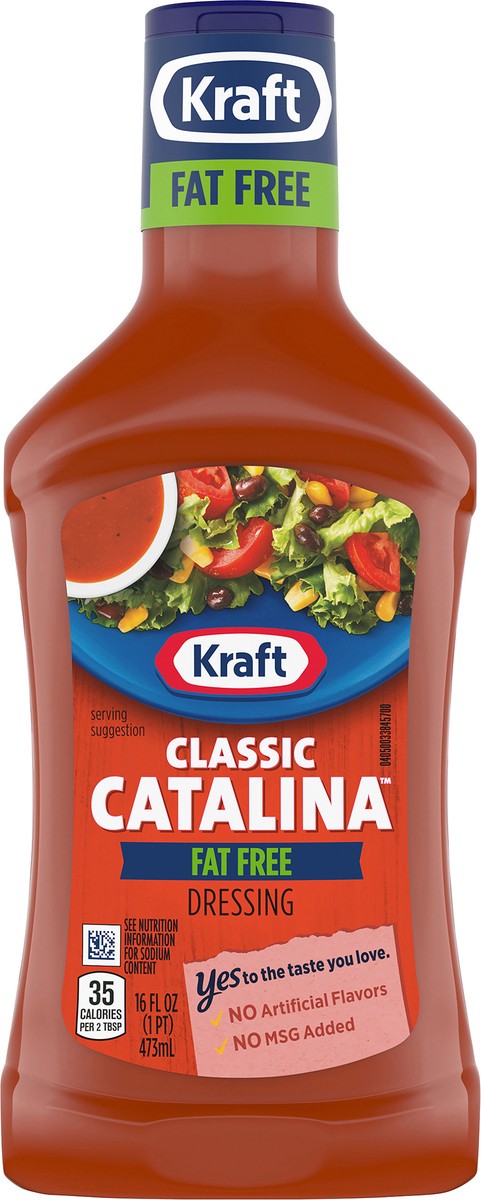 slide 3 of 9, Kraft Classic Catalina Fat Free Salad Dressing, 16 fl oz Bottle, 16 fl oz