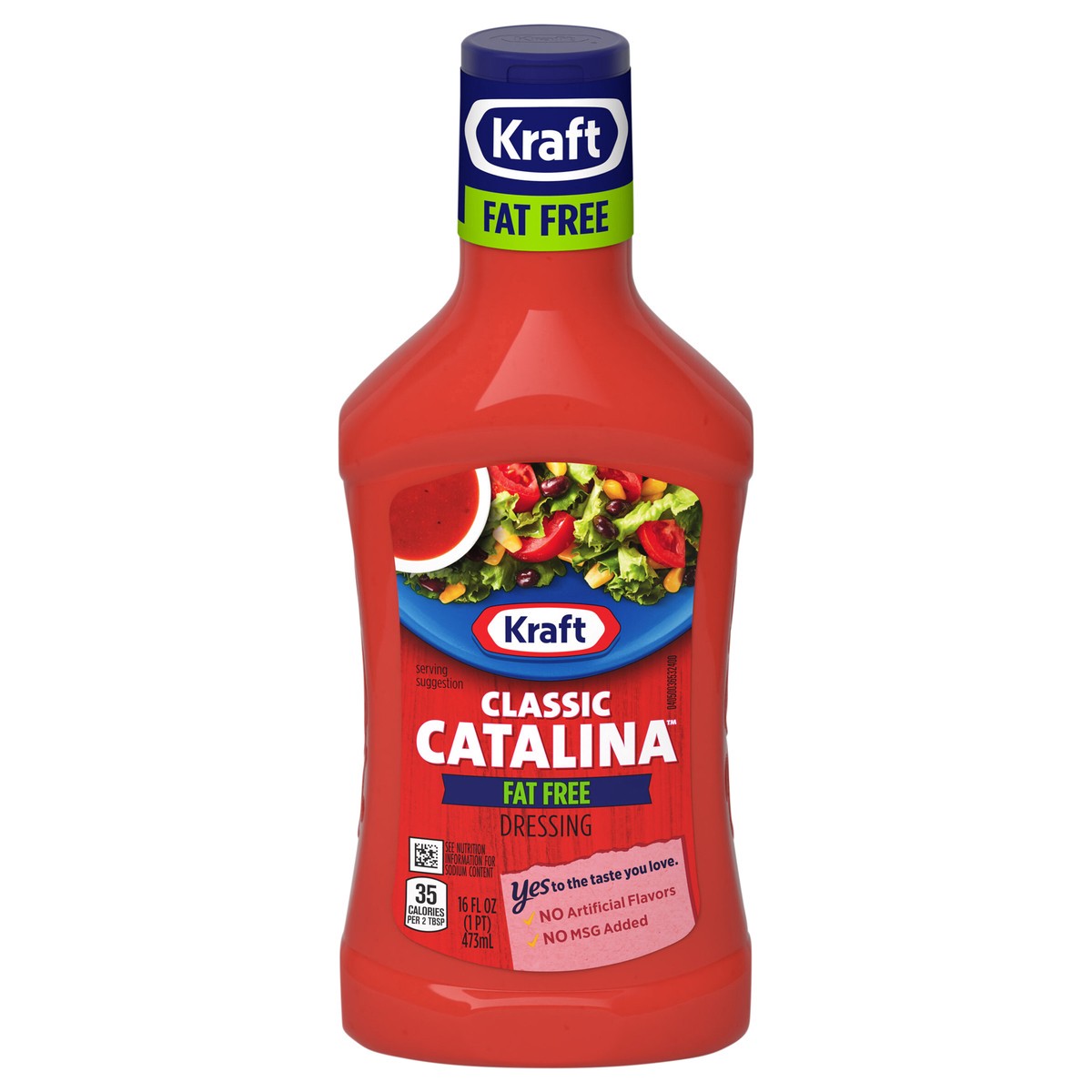 slide 1 of 9, Kraft Classic Catalina Fat Free Dressing, 16 fl oz Bottle, 16 fl oz