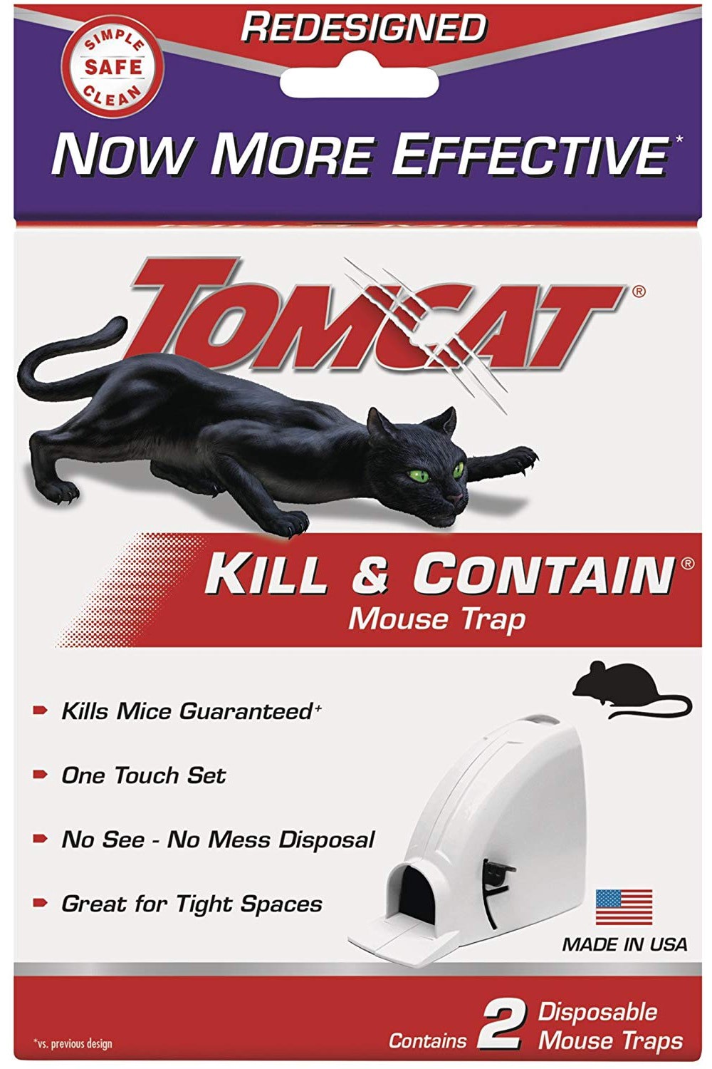 slide 1 of 6, TOMCAT Kill and Contain Mouse Traps, 1 ct