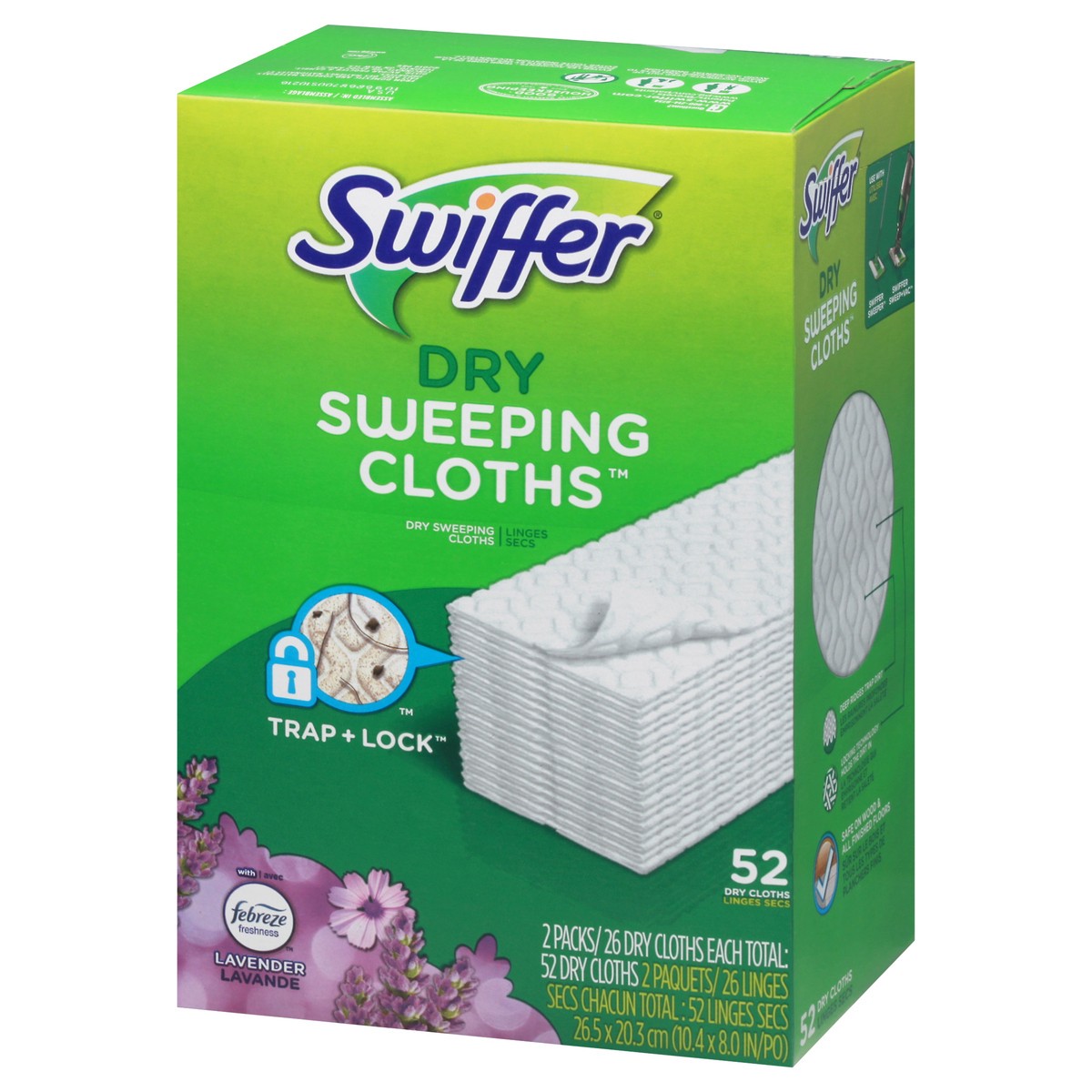 slide 10 of 13, Swiffer Lavender Dry Sweeping Cloths 2 Packs 2 ea, 2 ct