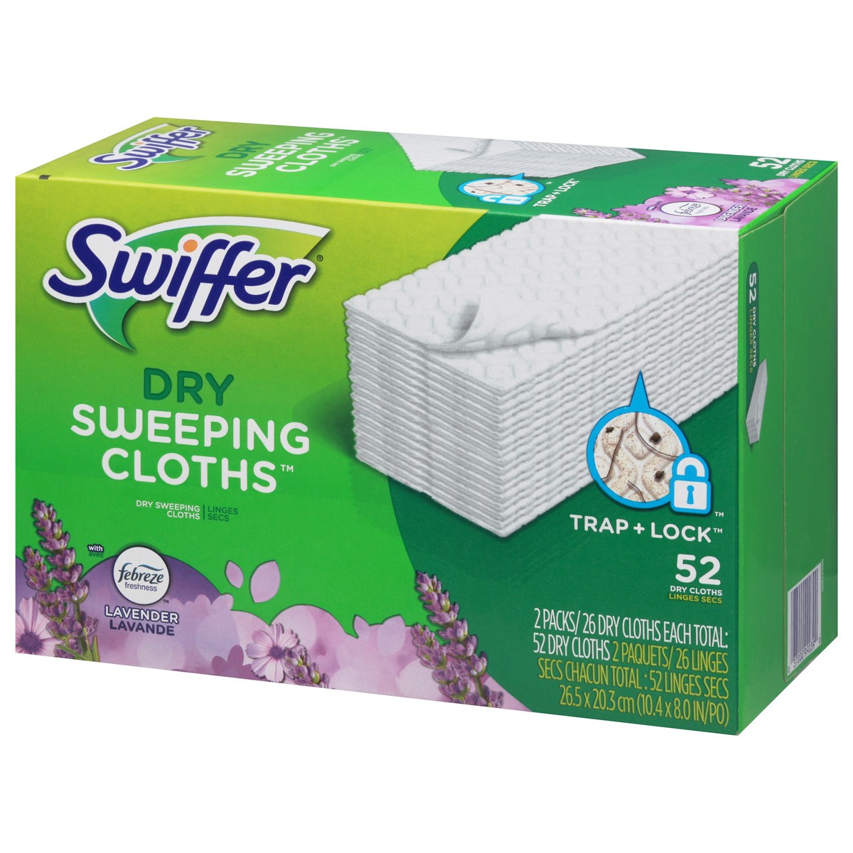 slide 11 of 13, Swiffer Lavender Dry Sweeping Cloths 2 Packs 2 ea, 2 ct