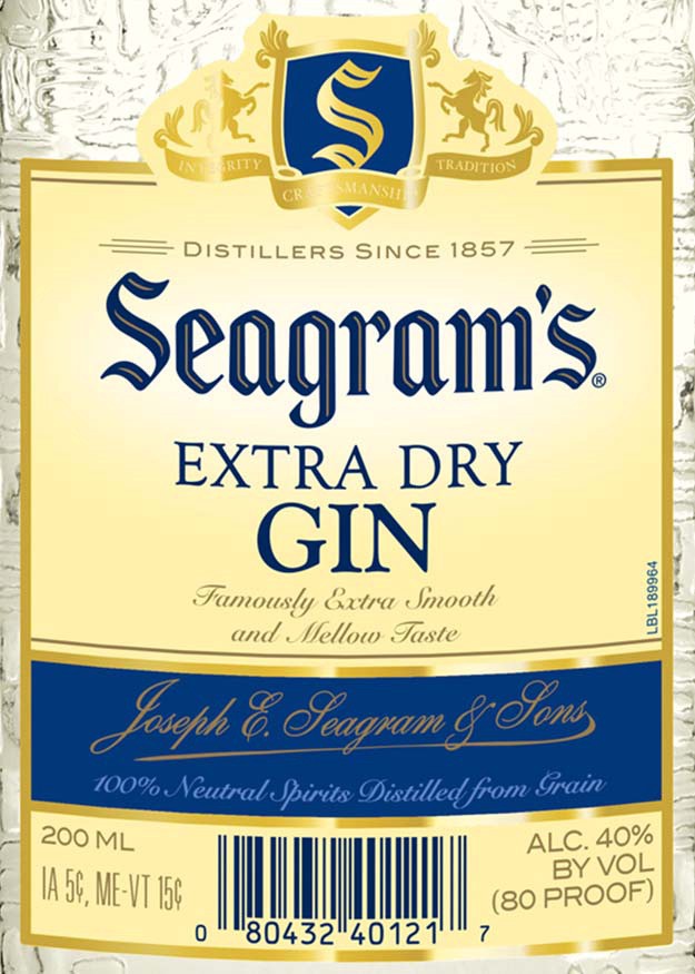 slide 4 of 7, Seagram's Gin Pet, 200 ml