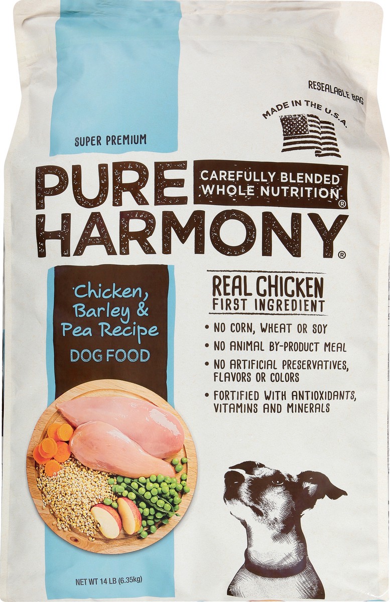 slide 12 of 13, Pure Harmony Super Premium Chicken, Barley & Pea Recipe Dog Food 14 lb, 14 lb