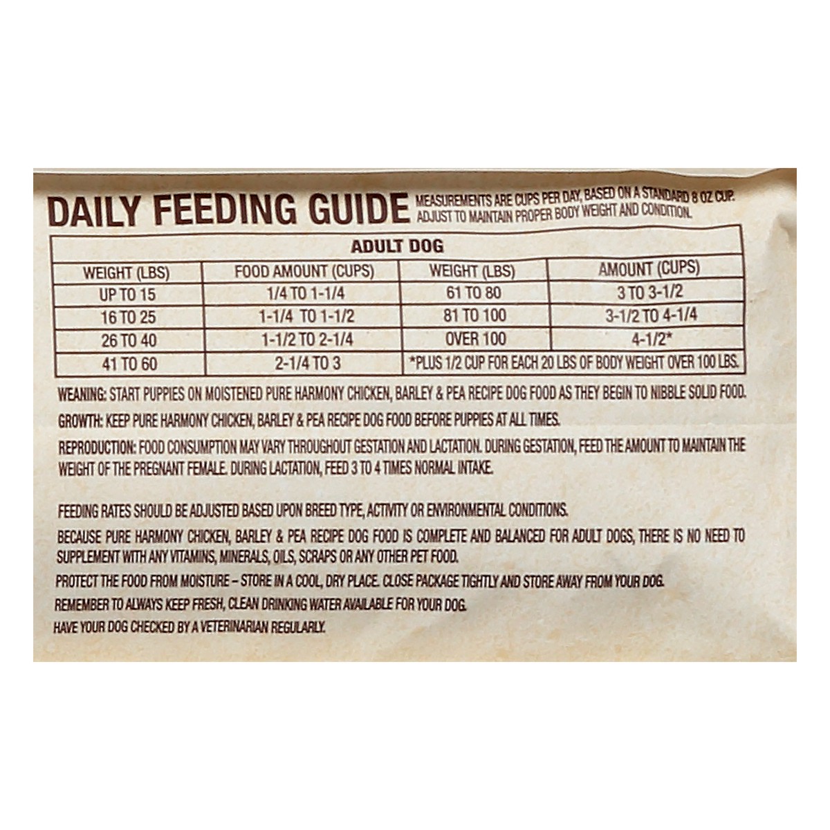 slide 5 of 13, Pure Harmony Super Premium Chicken, Barley & Pea Recipe Dog Food 14 lb, 14 lb