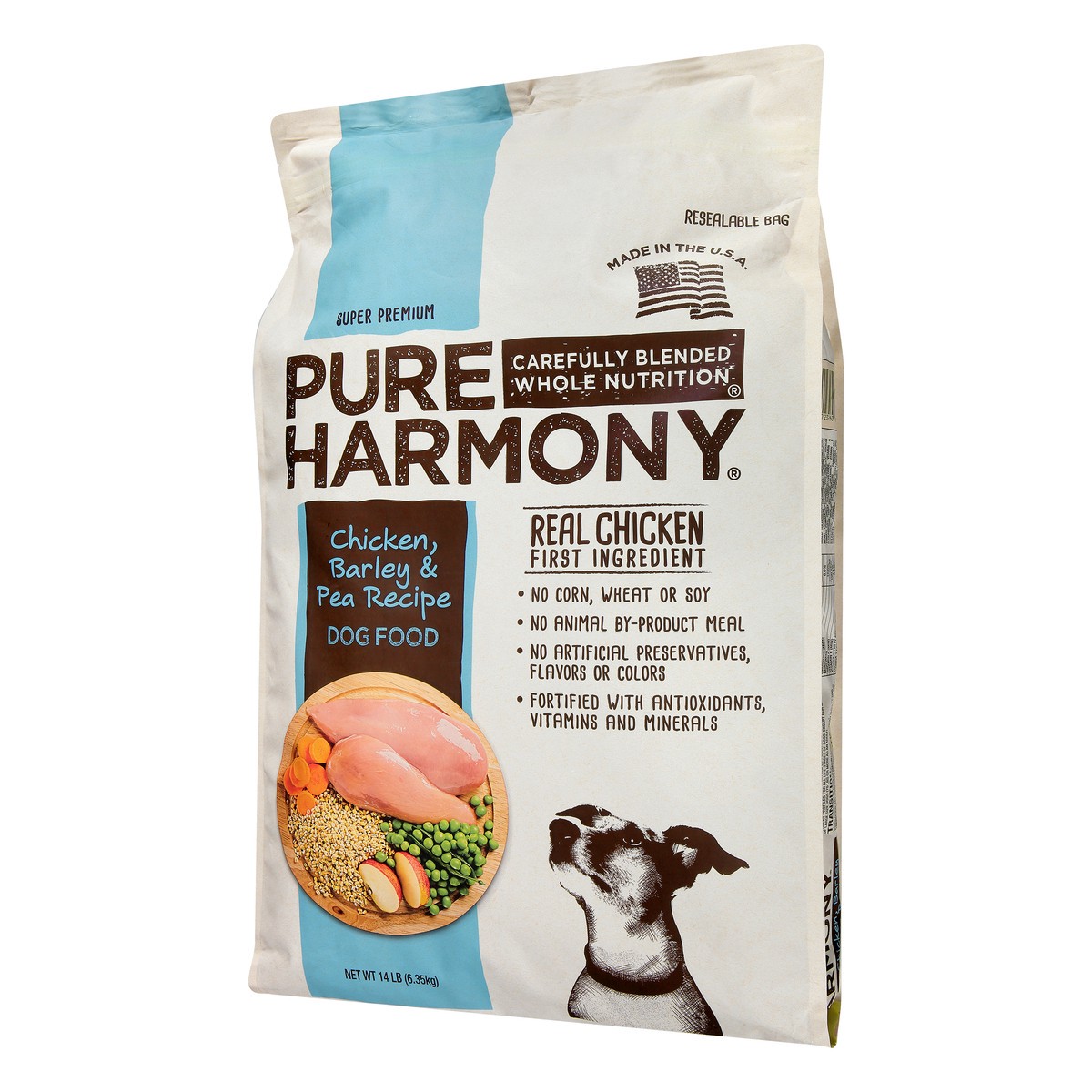 slide 3 of 13, Pure Harmony Super Premium Chicken, Barley & Pea Recipe Dog Food 14 lb, 14 lb