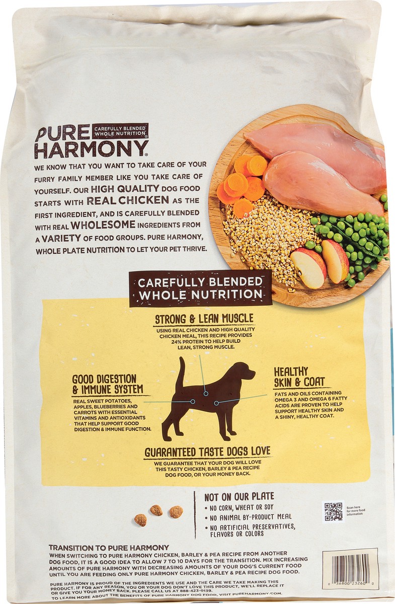 slide 4 of 13, Pure Harmony Super Premium Chicken, Barley & Pea Recipe Dog Food 14 lb, 14 lb