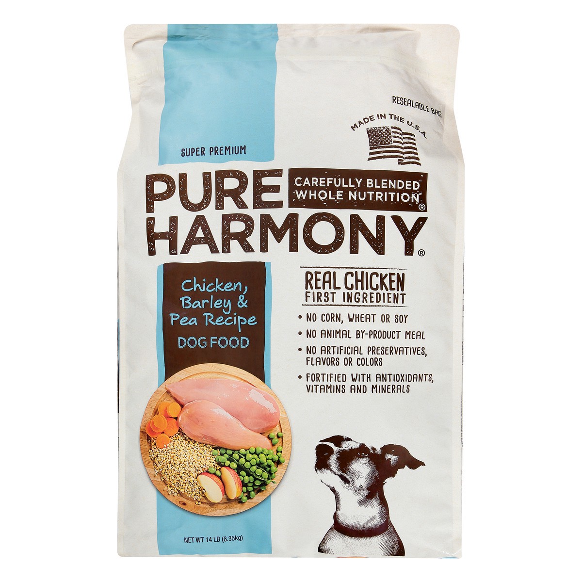 slide 1 of 6, Pure Harmony Super Premium Chicken, Barley & Pea Recipe Dog Food 14 lb, 14 lb