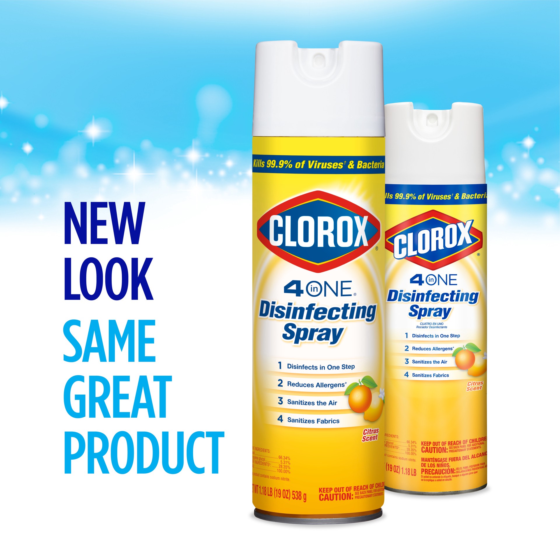 slide 5 of 5, Clorox Disinfecting Spray 19 oz, 19 oz