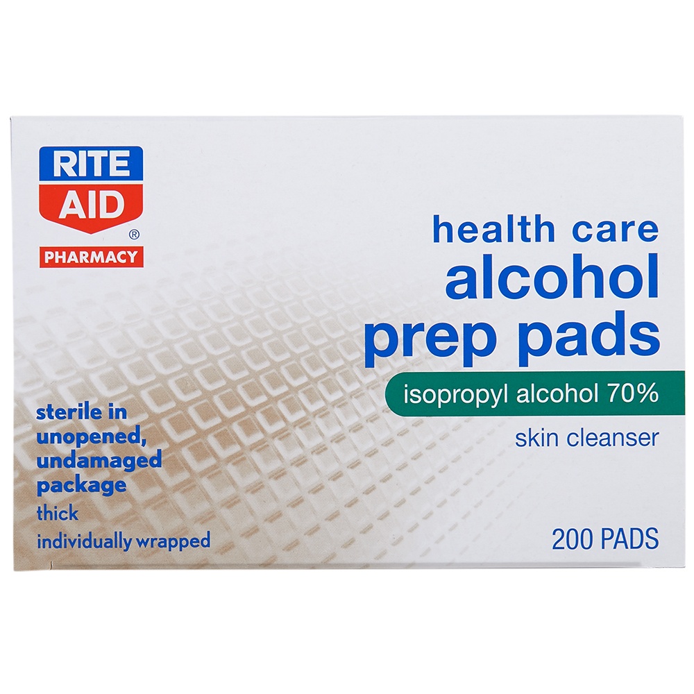 slide 1 of 2, Rite Aid Health Care Alcohol Prep Pads, 200 ct