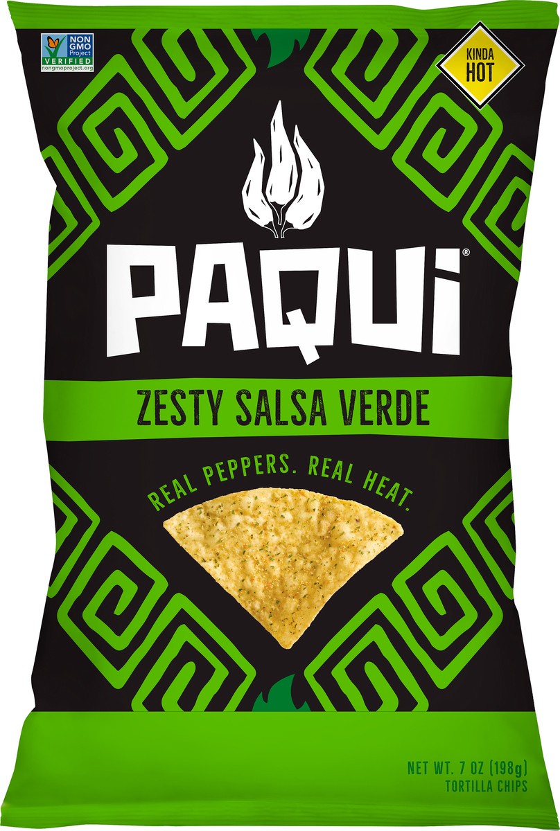 slide 4 of 6, Paqui Verde Tortilla Chips, 7 oz