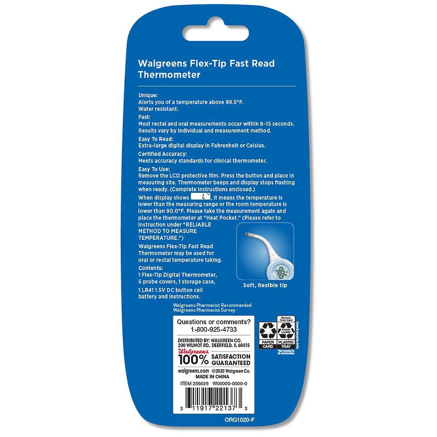 slide 3 of 4, Walgreens Speed Read Thermometer, 1 ct