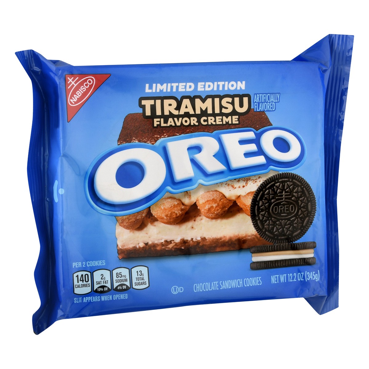 slide 4 of 10, Oreo Limited Edition Tiramisu Flavor Creme Chocolate Sandwich Cookies 12.2 oz, 12.2 oz